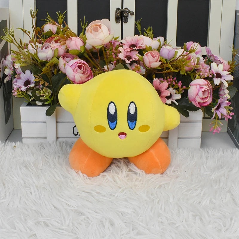 Kawaii Kirby Plush Doll - Soft Stuffed Anime Cartoon Toy, Ideal Christmas and Birthday Gift for Children