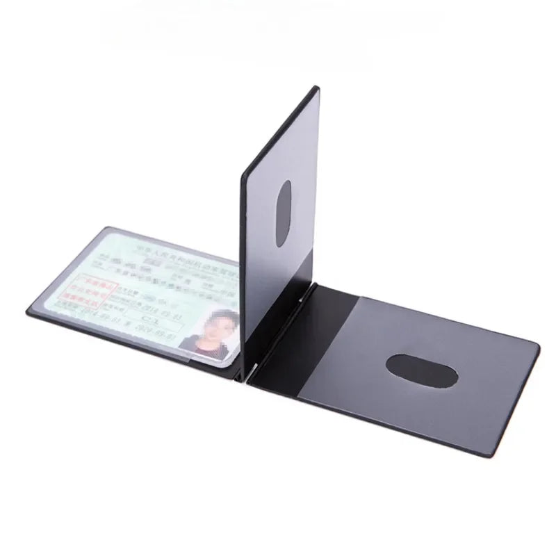 Aluminum Thin Card Cover - Driver's License and ID Credit Card Case, Travel Pass Holder, Compact Car Document Organizer