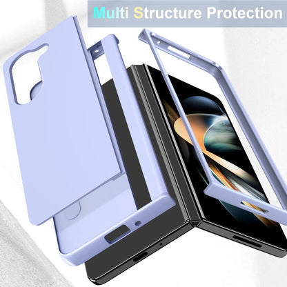 Full Coverage Hard PC + TPU Case for Samsung Galaxy Z Fold 5/4/3 5G – Anti-Fingerprint, Anti-Scratch, Heavy Duty with Holder, Matte & Non-Slip Design