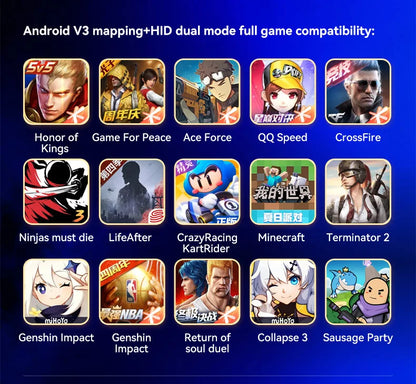 BSP-D9 Wireless Bluetooth Mobile Game Controller – Stretch Design for PC, Tablet, Switch, PS3/PS4, Dual Hall Somatosensory Controller