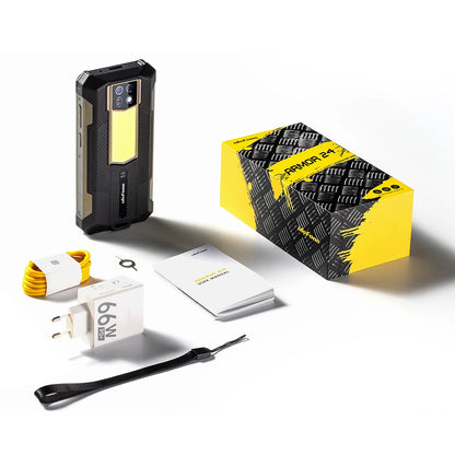Ulefone Armor 24 Rugged Phone - 22000mAh, 24GB+256GB, 6.78" 120Hz Display, 64MP+64MP Camera, NFC, LED Light, Global Version