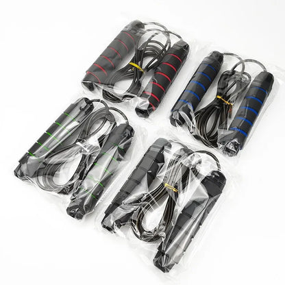 Professional Tangle-Free Jump Rope: Rapid Speed Jumping Rope with Foam Handle - Adjustable Steel Skipping Rope for Gym Fitness, Slim Body