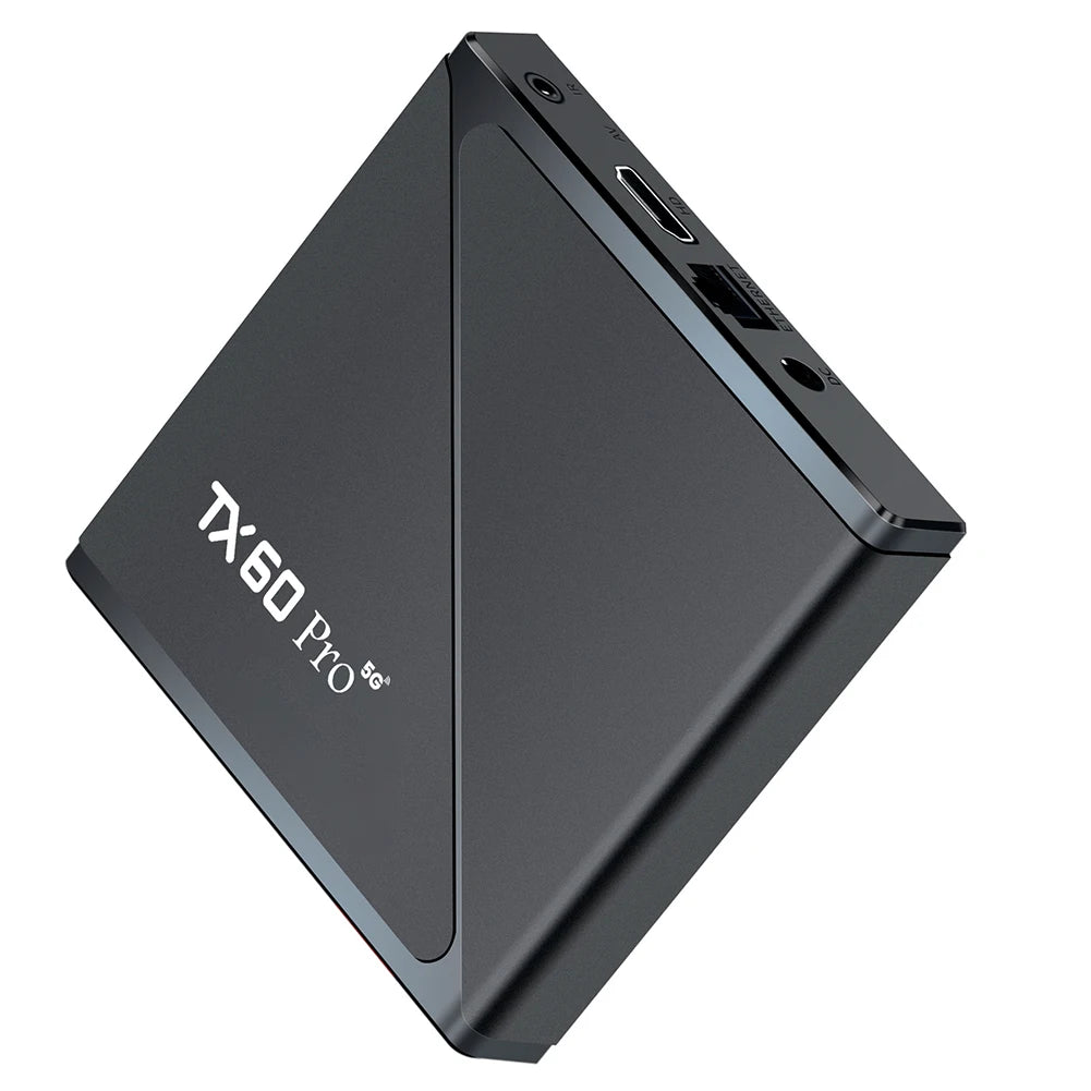 Android 16 Smart TV Box — Allwinner H313 Quad-Core, Dual WiFi 2.4G/5G, 14K Media Player with Voice Remote (16G/256G)