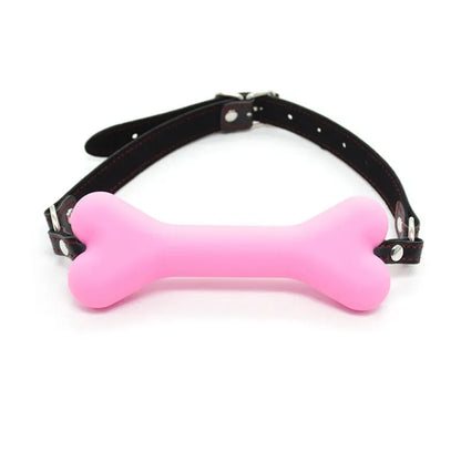 Soft Silicone Dog Bone Ball Gag – Open Mouth BDSM Bondage Harness, Adult Sex Toy for Women