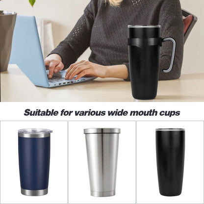 Universal Thermal Mug Handle — Adjustable Anti-Slip 20oz Tumbler Accessory for Home & Travel