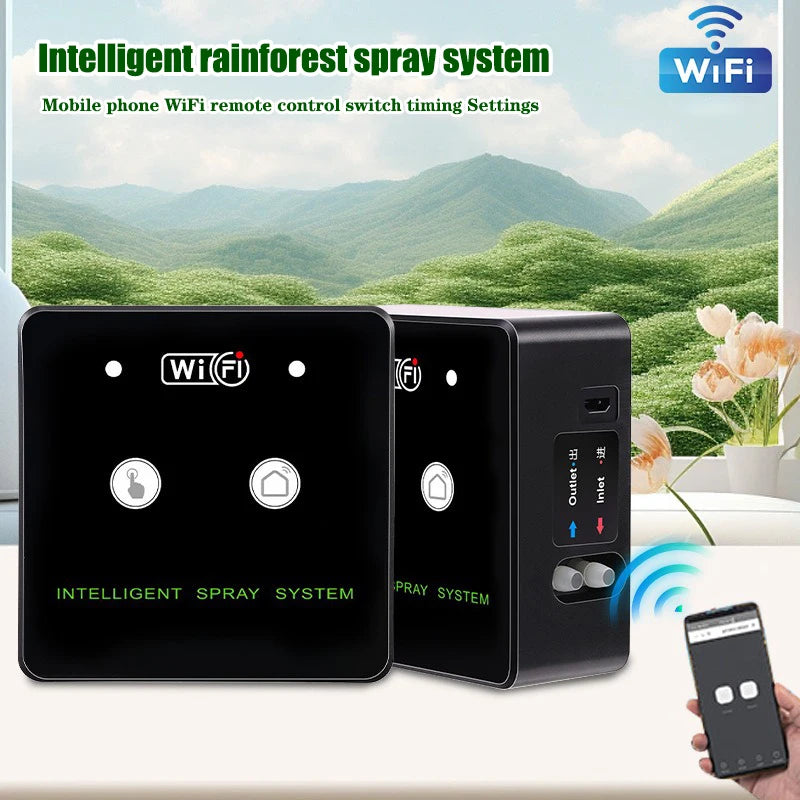 WiFi Rainforest Sprayer — Automatic Timed Mist System Kit for Reptiles & Irrigation