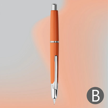 MAJOHN A2 Press Fountain Pen - Retractable EF Nib 0.4mm Resin Ink Pen with Converter, Lighter than A1, Perfect for Writing and Christmas Gift