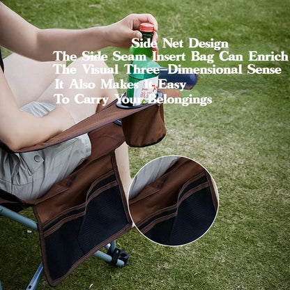 MOUNTAINHIKER 4-Speed Adjustable Folding Lounge Chair – Ultra-Light Portable Camping & Fishing Chair