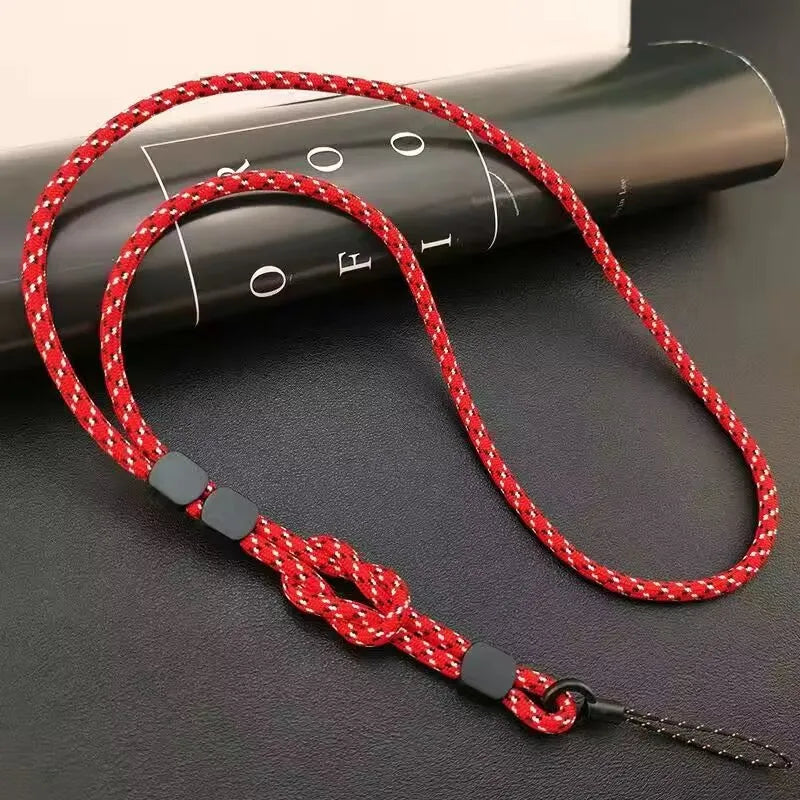 Long Neck Hanging Chain Hand-woven Mobile Phone Lanyard Strong and Length Adjustable Dual-use Lanyard Phone Anti-lost Pendant