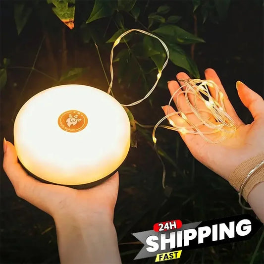 LED Camping Strip Lamp - 10M Waterproof Atmosphere Light Belt for Outdoor Garden & Tent Decoration