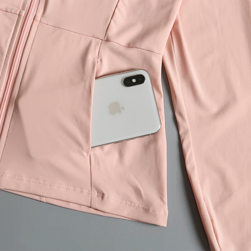 New Yoga Wear Ladies Coat – High Elastic Loose Fitness Top, Long Sleeve Stand-Up Collar for Exercise