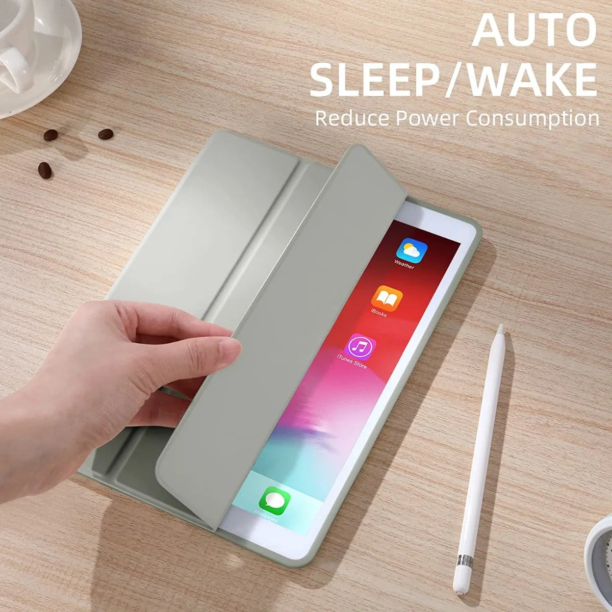 Magnetic Tablet Case with Pencil Holder for iPad 10th Gen, Air 5/6, Pro 11 – Fits 9.7" to 10.5" Models