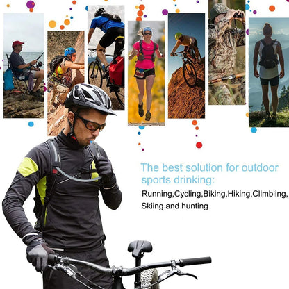 NEWBOLER Outdoor Sport Water Bladder — 1.5L/2L/3L TPU Soft Flask for Camping, Running & Biking