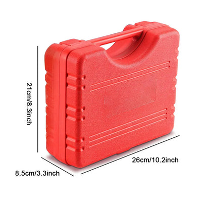 2 in 1 Brake Bleeder & Vacuum Pump Kit - Auto Brake Fluid Bleeding, Test, Purge, and Coolant Refill Tool with Gauge & Adapters