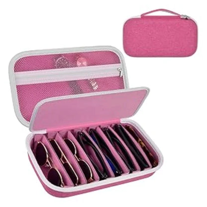 Travel Sunglasses Organizer Case for Quay Polarized Sunglasses – Men & Women Trendy Sunglass Storage Holder (Bag Only)