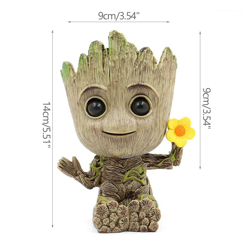 Groot Planter Flower Pot for Indoor Plants – Anime Figurine Ornament & Home Decor Gift