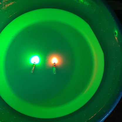 Green & Red LED Lightsticks 10pcs — Luminous Night Fishing Accessory with CR322 Battery