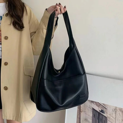 Large Capacity Tote Bag | Women's New Trendy Shoulder Bag | Simple & Versatile Commuter Bag | Fashionable Student Classroom Bag