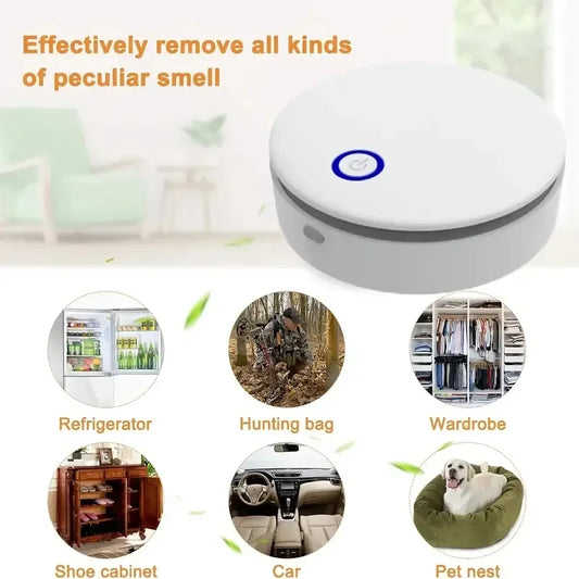 Portable Air Purifier – USB Rechargeable Negative Ion & Ozone Generator, Removes Odors and Pet Smells