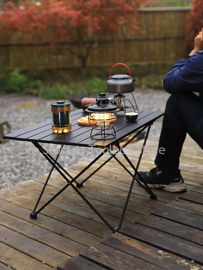 Outdoor Camping Table – Ultra Lightweight Folding Picnic, Egg Roll, Portable Coffee Table for Rent House
