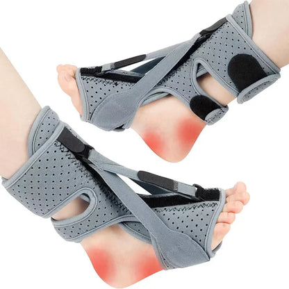 Adjustable Night Splint for Plantar Fasciitis – Soft Foot Drop Brace & Achilles Tendon Stretcher for Pain Relief and Sleep