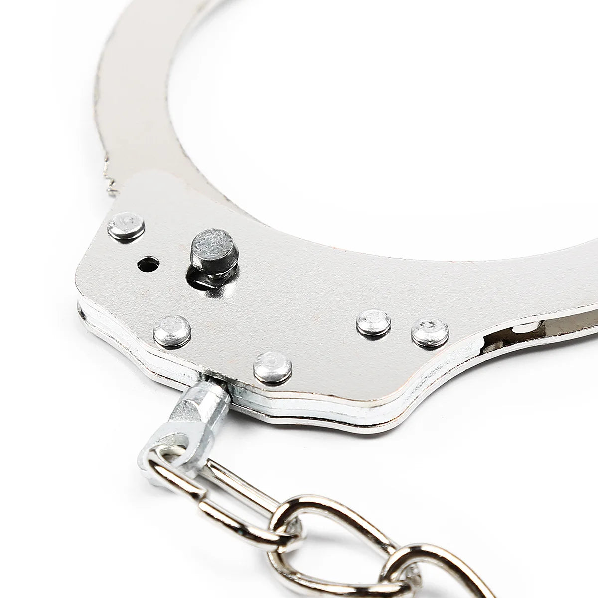 DUTRIEUX Stainless Steel Handcuffs – Adjustable Metal Ankle & Wrist Cuffs with Chain, BDSM Bondage Restraints for Couples