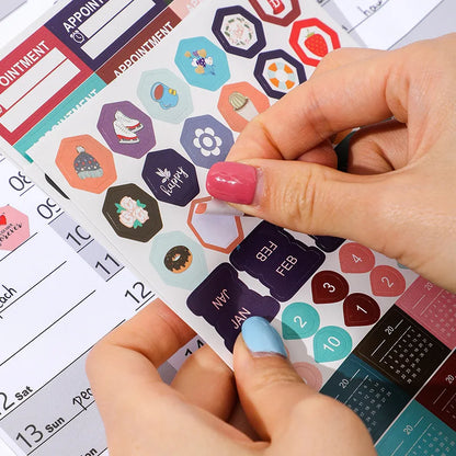 2024-2025 Kawaii Wall Calendar Planner – Large Schedule Organizer, To-Do List, Target Tracker, Office Supplies