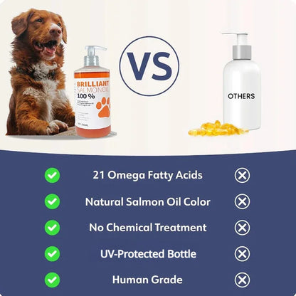 200ml Salmon Fish Oil for Pets – Natural Omega-3 Nutritional Supplement for Dogs & Cats
