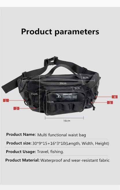 Multifunctional Fishing Backpack – Lightweight Tactical Gear Bag for Outdoor Fishing