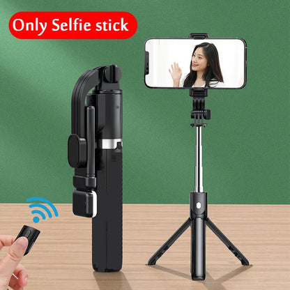 Portable Bluetooth Selfie Stick Tripod with Light & Remote | 103cm Retractable Phone Holder