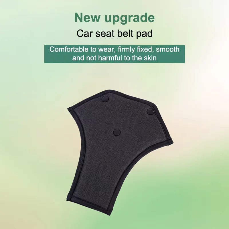 Car Kids Seat Belt Regulator & Protector — Adjustable Soft Cushion Seat Belt Cover for Comfort