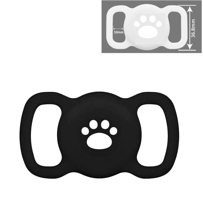 Airtag Dog Collar Holder – Silicone Protective Case for Apple AirTag, Full Body Cover Fits All Collar Sizes
