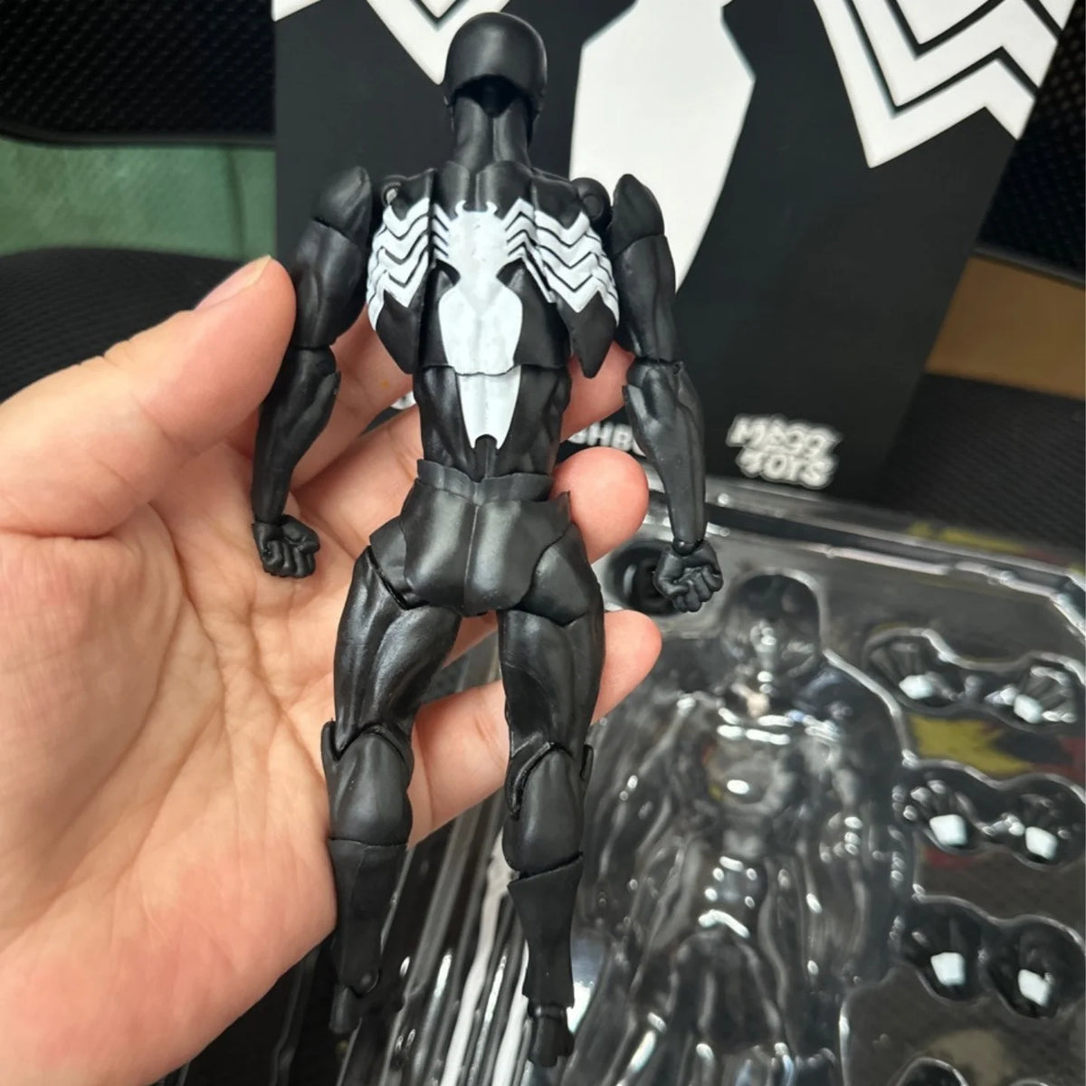 2025 Black Symbiote Spider-Man Action Figure – Venom Battle Suit Movab ...