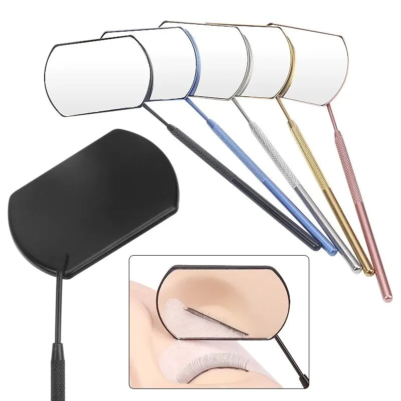 Lash Extension Mirror – Stainless Steel Multifunctional Tool for Eyelash Grafting & Makeup