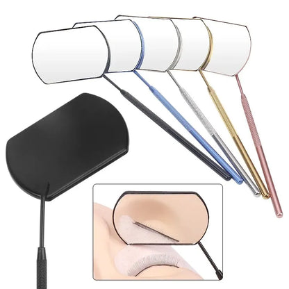 Lash Extension Mirror – Stainless Steel Multifunctional Tool for Eyelash Grafting & Makeup