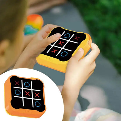 Multifunctional Electronic Tic-Tac-Toe Board – Portable Montessori Puzzle & Chess Game for Kids & Adults