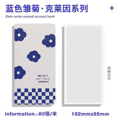 Retro Weekly Planner Notebook – Slim Notepad for Office & School, Cute Weekly Record Book