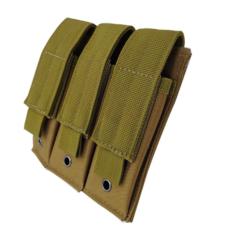 9mm Tactical Magazine Pouch - MOLLE Single & Double Mag Bag, Open-Top Pouch for Glock, M1911, 92F, Torch & Triple Bag