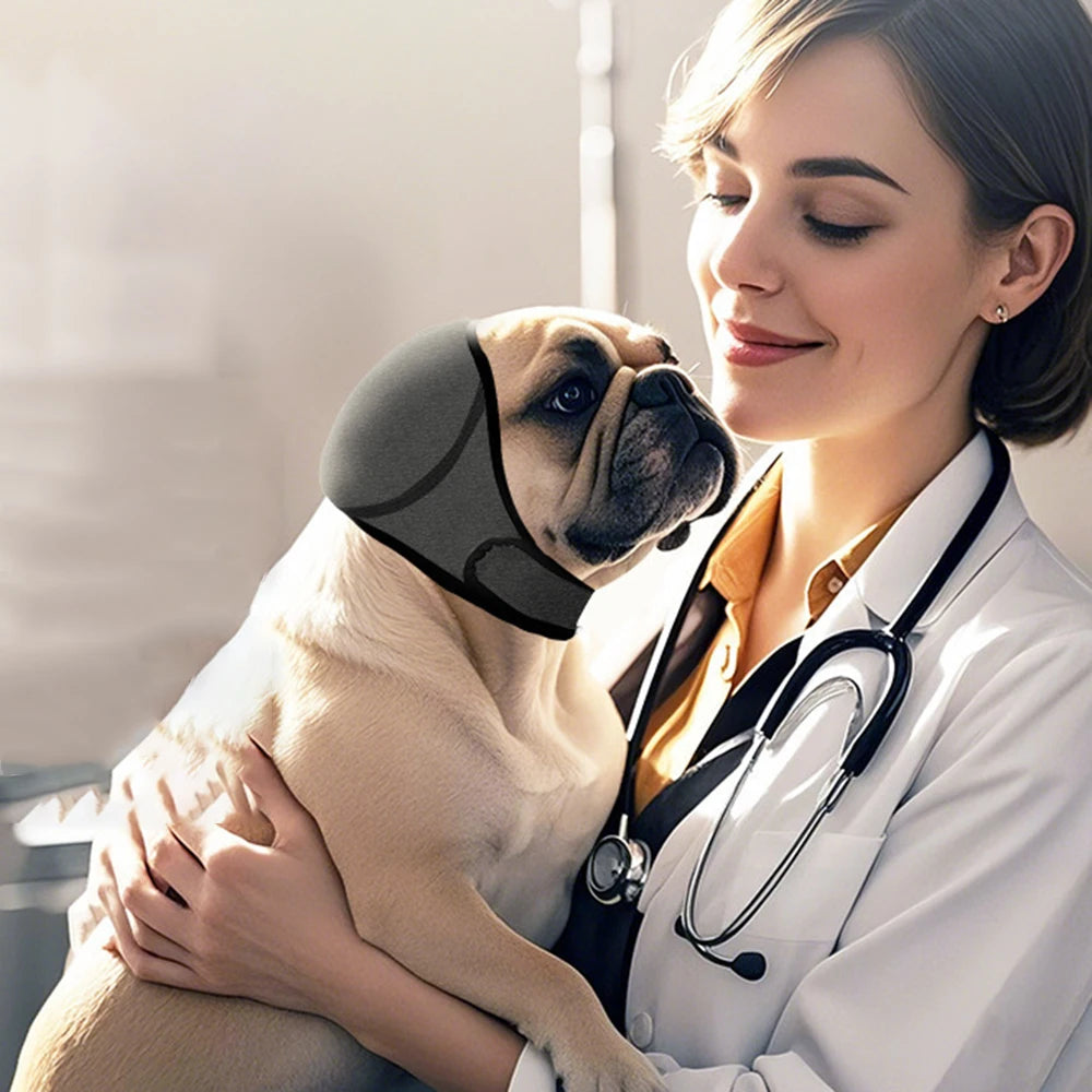 Dog Noise Reduction Ear Muffs — Waterproof Sound-Insulating Headgear for Swimming & Emotional Soothing