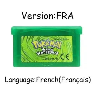 GBA Pokémon 32-Bit Game Cartridges – Emerald, FireRed, LeafGreen, Ruby & Sapphire, Multi-Language