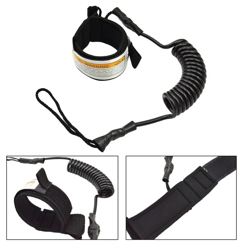 Surfing & Kayak Safety Leash — Stand Up Paddle Board Hand Rope for Surfboards
