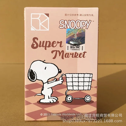 Genuine Snoopy Blind Box Puzzle — Cartoon Scene Building Block Ornaments for Children, Assembled Gift Toy