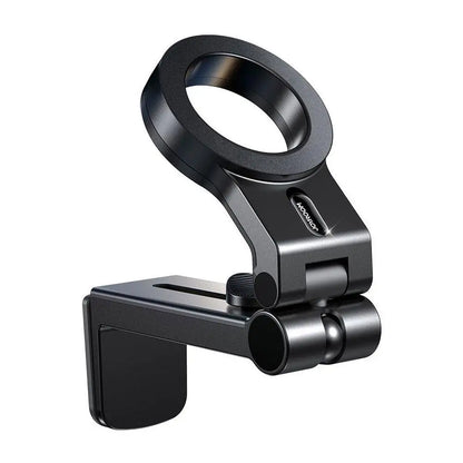 Portable Magnetic Desktop Phone Holder: Foldable, 360° Rotation Travel Airplane Desk Mount Stand for iPhone - Convenient Phone Accessory