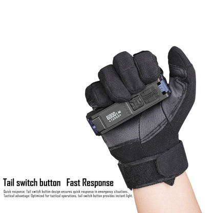 IMALENT BL70 EDC Flashlight – 6000 Lumens Cree XHP70 HI LED, Type-C Rechargeable Dual Light Source for Camping & Work