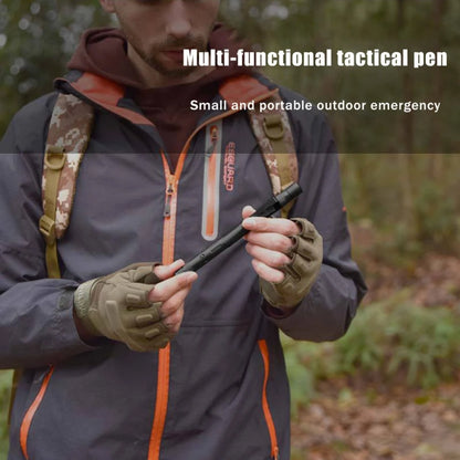 Multifunctional Tactical Ballpoint Pen — 100LM Flashlight, Self-Defense Tool, Window Breaker & EDC Outdoor Survival Pen