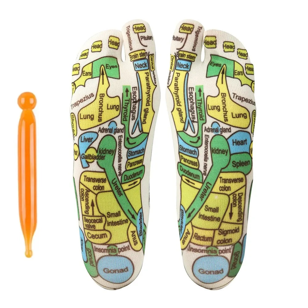 Acupressure Foot Massage Socks – Reflexology & Physiotherapy for Tired Feet Relief