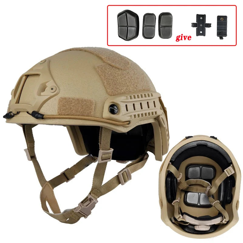 FAST Tactical Kevlar Helmet – High-Quality Suspended Pad Helmet for Outdoor, Hunting & Military Use