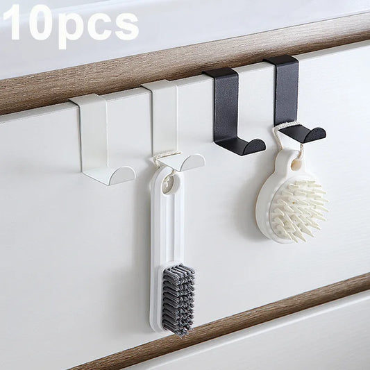 Hang with Ease: Z-Shaped Stainless Steel Door Hook – Your Stylish Organizer Tool for Bathroom Cabinets and Beyond