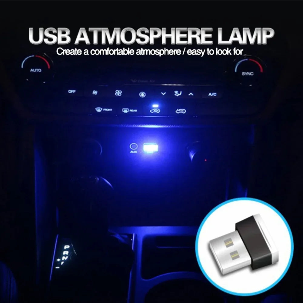 Mini USB LED Car Light – Plug & Play Interior Atmosphere Lamp, Emergency & Decorative USB Auto Lighting by Stonego