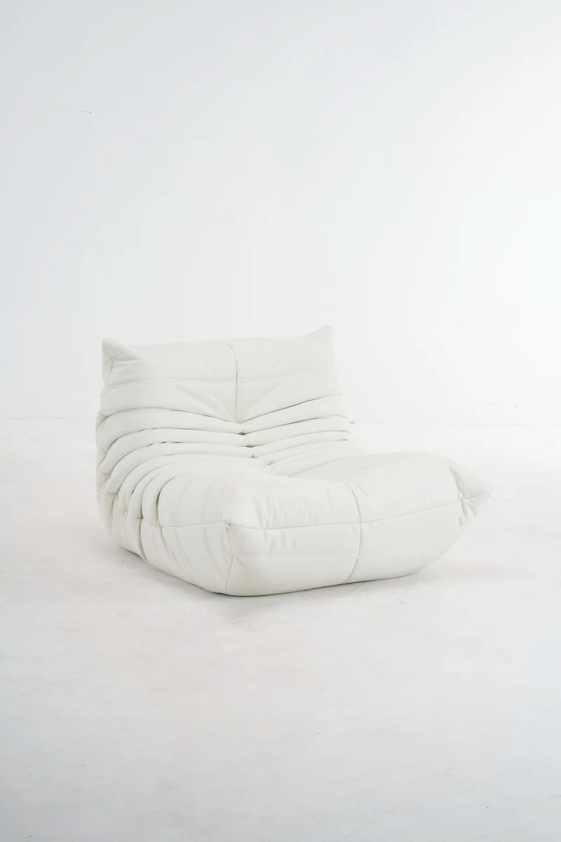 Caterpillar Togo Single Sofa – Tatami-Style Leisure Chair for Living Room or Bedroom, Reading & Relaxing Seat